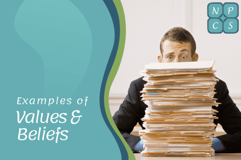 Examples of Values and beliefs