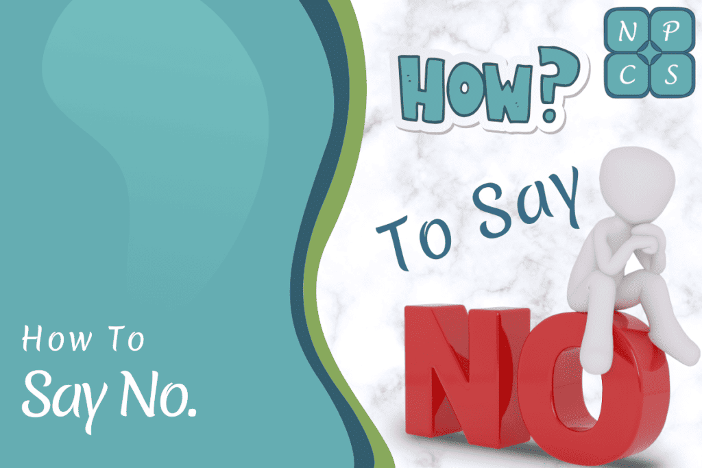how to say no?